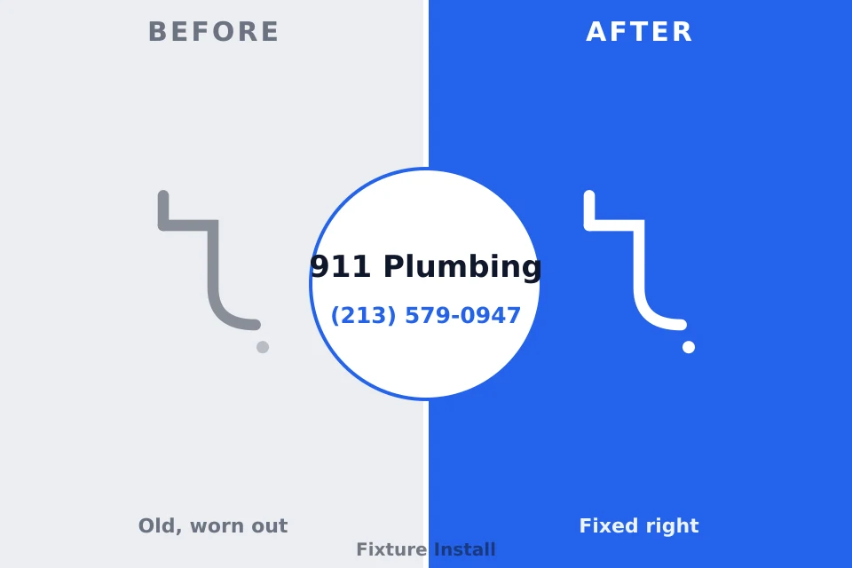 Before and after: plumbing repair North Laurel, MD